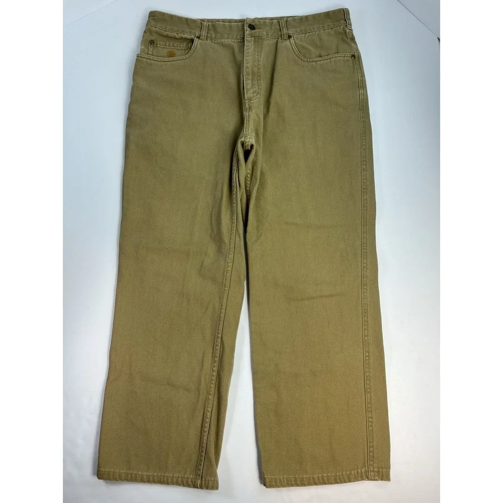 Beretta Jeans Men's Size 38 / 36x26 Relaxed Fit Straight Leg Khaki Tan Hunting